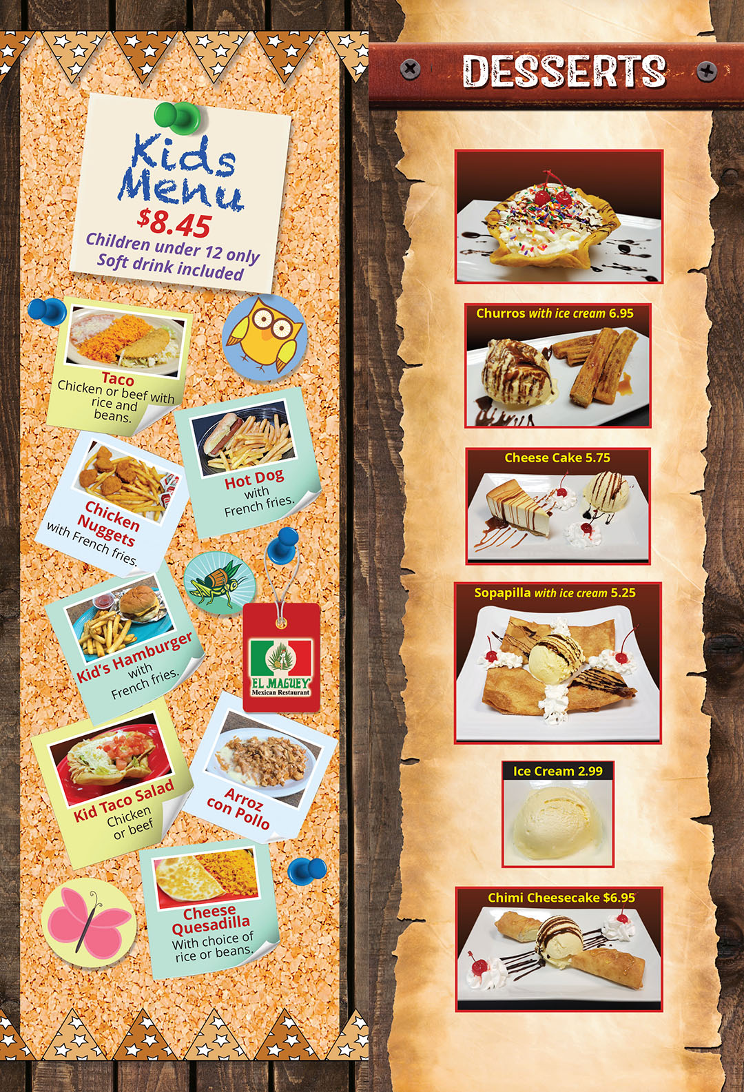 El Maguey Mexican Restaurant Bridgeton menu