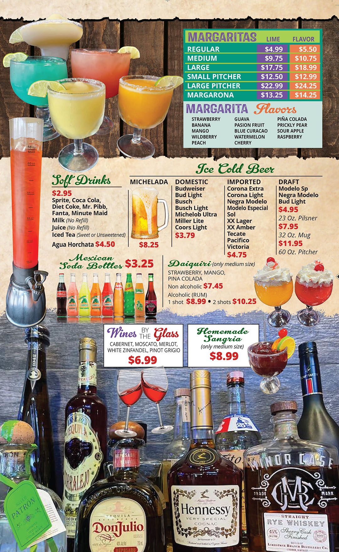 El Maguey Mexican Restaurant Bridgeton drink menu