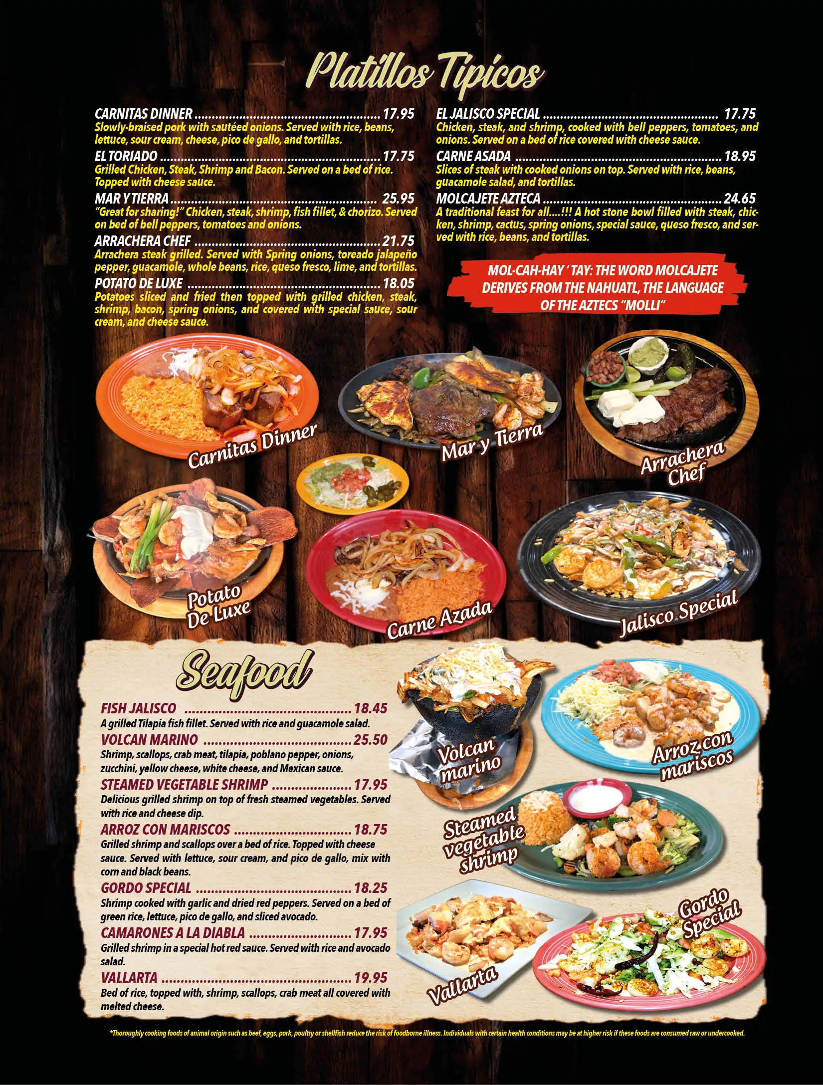 El Maguey Mexican Restaurant Bridgeton menu