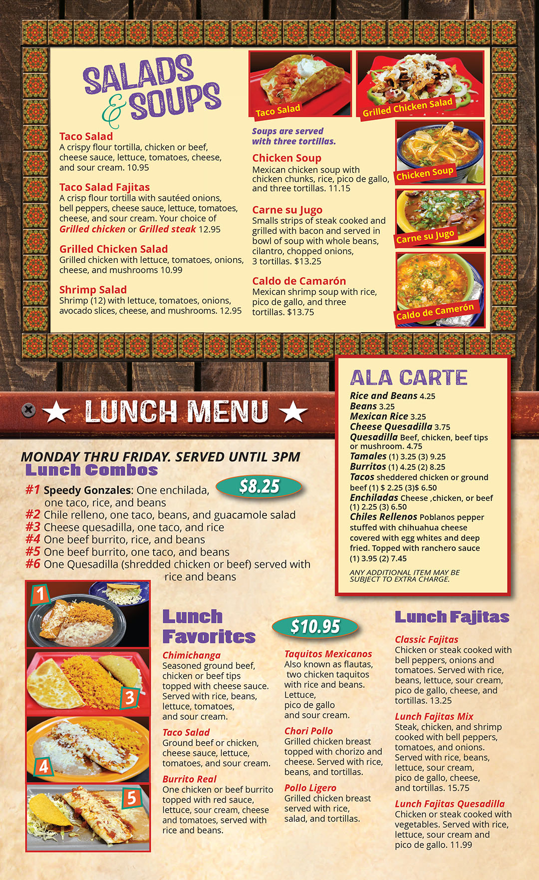 El Maguey Mexican Restaurant Bridgeton menu